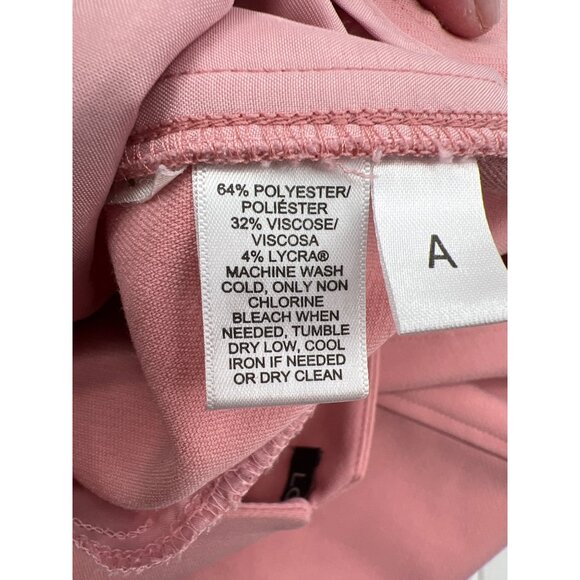 LOFT Women's Marisa Pink Ankle Pants Size 6 Dress Pants cuffed Straight Career - Picture 8 of 8